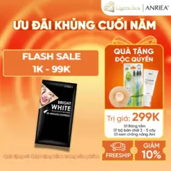 Miếng dán trắng răng ANRIEA than tre – giải pháp tiện lợi ngay tại nhà, an toàn cho men răng, giúp bật tone răng và hơi thở thơm mát.
