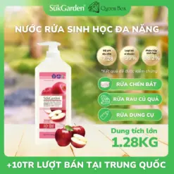 [SukGarden] Nước Rửa Sinh Học SukGarden Hương Táo 1,28kg Chiết Xuất Enzyme Thực Vật - Hỗ Trợ Rửa Chén Bát, Rau Củ Quả