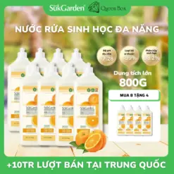 [SukGarden Chính Hãng] [MUA 8 TẶNG 4 CÙNG LOẠI] Nước Rửa Sinh Học SukGarden 800g Chiết Xuất Enzyme Thực Vật - Hỗ Trợ Rửa Chén Bát, Rau Củ Quả