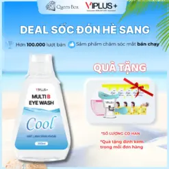VIPLUS+ Nước Rửa Mắt Multi B Eye Wash, Bổ Sung Độ Ẩm Cho Mắt 300ml (COOL)