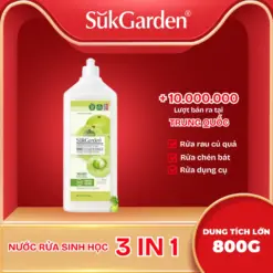 [SukGarden] Nước Rửa Sinh Học SukGarden Me Rừng 800g Chiết Xuất Enzyme Thực Vật – Hỗ Trợ Rửa Chén Bát, Rau Củ Quả