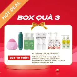 BOX QUÀ 3 - 250K: Set 10 món chăm sóc da, cơ thể cao cấp AINI