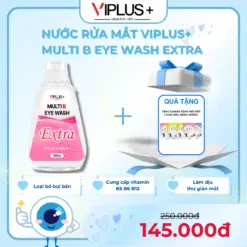 [MUA 1 TẶNG 5] VIPLUS+ Nước Rửa Mắt Multi B Eye Wash, Bổ Sung Độ Ẩm Cho Mắt 300ml (EXTRA)