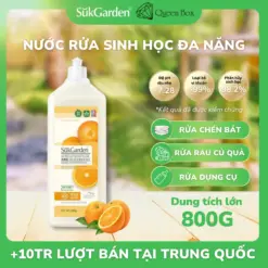 [SukGarden] Nước Rửa Sinh Học SukGarden Hương Cam 800g Chiết Xuất Enzyme Thực Vật – Hỗ Trợ Rửa Chén Bát, Rau Củ Quả