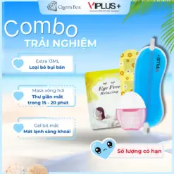 Combo TRẢI NGHIỆM  : 1 Extra Travel Size VIPLUS+ 13 ml + 1 Gel bịt mắt + 1 Mask xông hơi mắt nóng