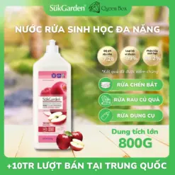 [SukGarden] Nước Rửa Sinh Học SukGarden Hương Táo 800g Chiết Xuất Enzyme Thực Vật – Hỗ Trợ Rửa Chén Bát, Rau Củ Quả