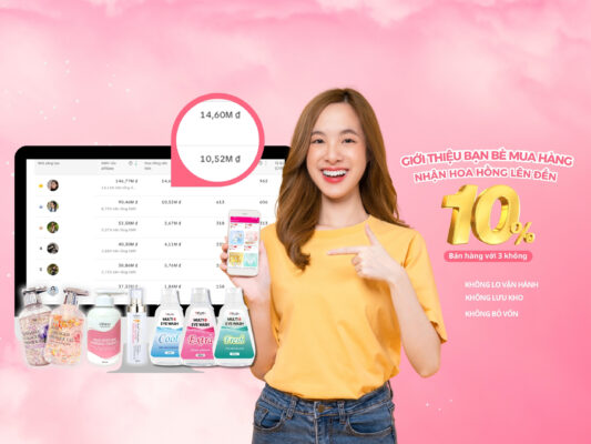 Chia sẻ liên kết affiliate nhận hoa hồng lên đến 10%