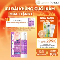 OKAMULA - Kem Đáng Răng Okamula hỗ trợ trắng răng Enzyme Teeth Brightening Toothpaste 48ml