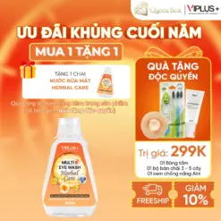 [MUA 1 TẶNG 1] Nước Rửa Mắt Thảo Dược Herbal Care VIPLUS+ Multi B Eye Wash 300ml – Hỗ trợ bảo vệ đôi mắt trước ánh sáng xanh