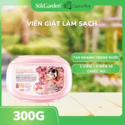 [Sukgarden] – Viên Giặt Quần Áo Sukgarden 4D Tinh Dầu Hoa Hồng – 10g*30 Viên