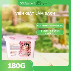 [SukGarden] - Viên Giặt Quần Áo Sukgarden 4D Tinh Dầu Hoa Hồng - 10g*18 Viên