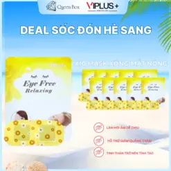 Combo 10 Miếng Mặt Nạ Xông Hơi Mắt VIPLUS+ Giúp Thư Giãn, Giảm Quầng Thâm Mắt (Màu ngẫu nhiên)