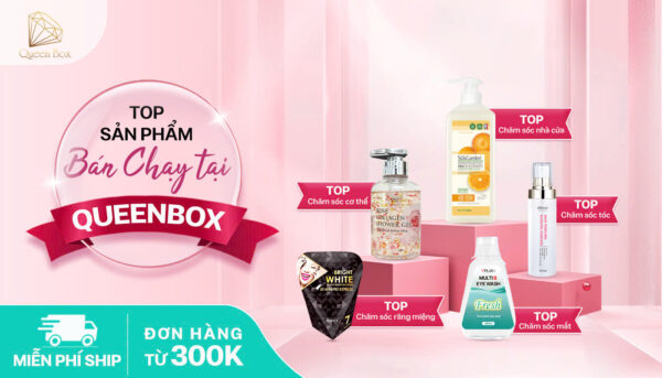 Top 5 sản phẩm bán chạy tại Queenbox tháng 9