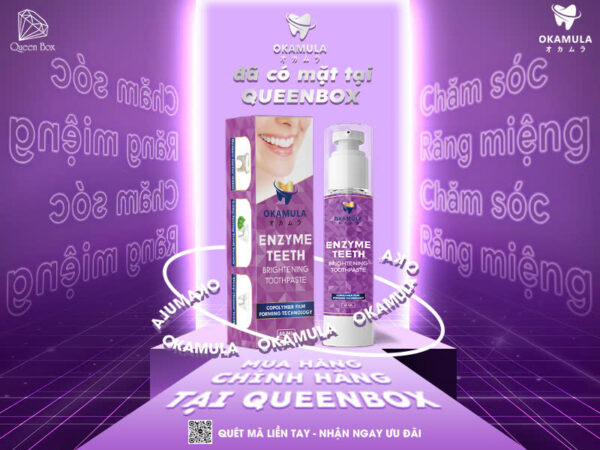 Kem đánh răng OKAMULA có mặt tại Queenbox - 1 tỷ nhân tố Enzym